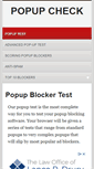 Mobile Screenshot of popupcheck.com